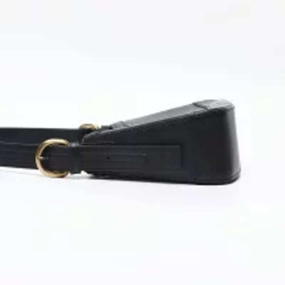 Burberry Leather One Shoulder Hobo Bag Black - Picture 4 of 13